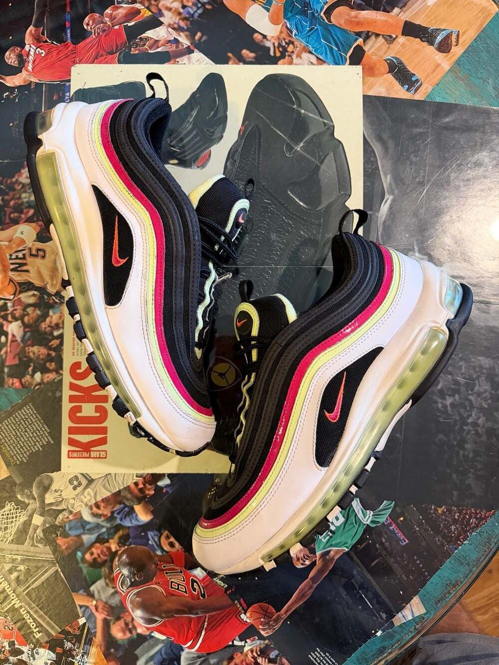 Nike Air Max 97 World Tour Size 10.5 White Fireberry